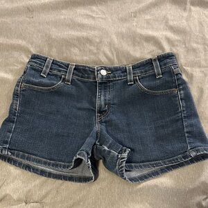 Vintage Levi's Dark Blue Jean Shorts for Women
